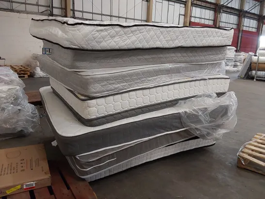 PALLET OF 7x ASSORTED MATTRESSES - VARIOUS SIZES, BRANDS ECT