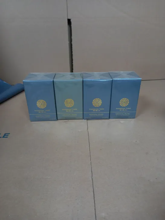 LOT OF FOUR SEALED SHANGHAI TANG ORIENTAL PEARL EAU SE PARFUM