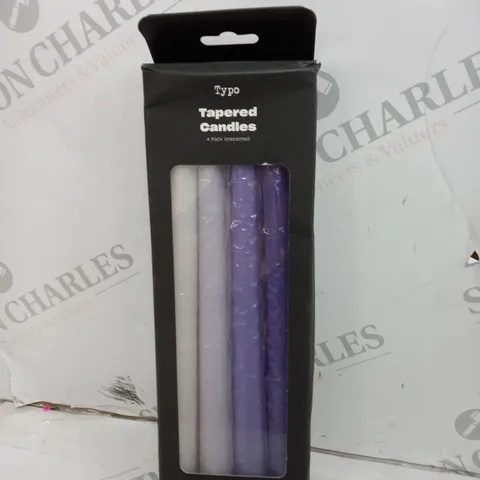 TYPO TAPERED CANDLES PURPLE GRADIENT