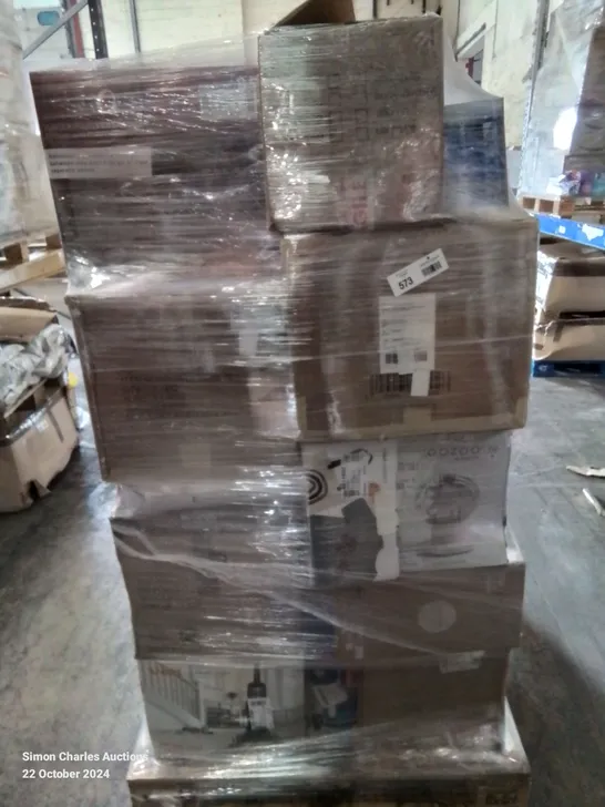 PALLET OF APPROXIMATELY 30 UNPROCESSED RAW RETURN HOUSEHOLD AND ELECTRICAL GOODS TO INCLUDE;