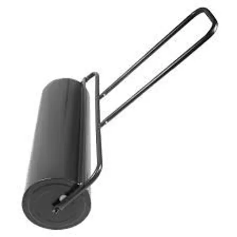 BOXED COSTWAY BLACK HEAVY-DUTY GARDEN GRASS ROLLER WITH U-SHAPED HANDLE