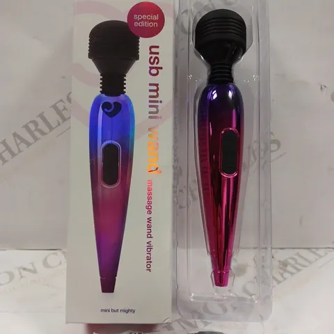 BOXED LOVEHONEY USB MINI WAND MASSAGE WAND VIBRATOR 