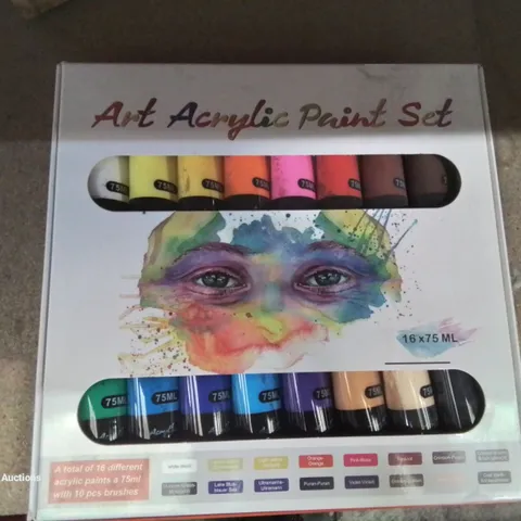 A BOX OF 3 BOXED ART ACRYLIC PAINT SETS