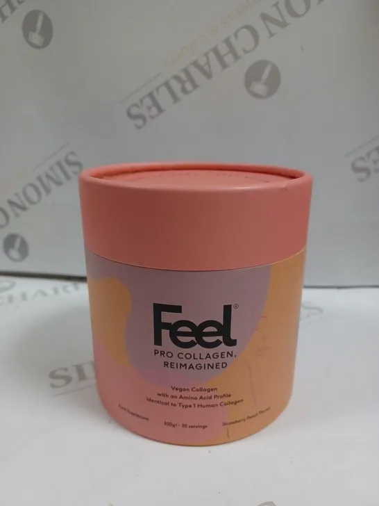 SEALED FEEL PRO COLLAGEN VEGAN COLLAGEN - 300G STRAWBERRY PEACH FLAVOUR 