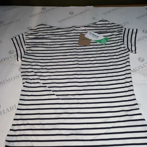 WOMENS BODEN STRIPPED T-SHIRT SIZE 10