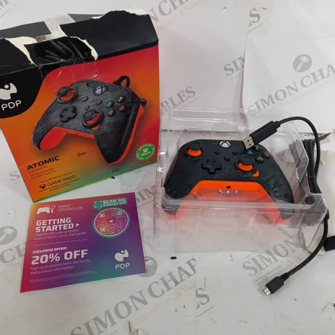 BOXED PDP ATOMIC CARBON XBOX CONTROLLER