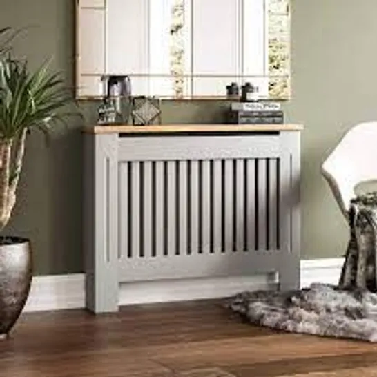 BOXED LASSIC ARLINGTON RADIATOR COVER - GREY/OAK