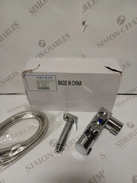 BOXED THERMOSTATIC BIDET TRIGGER SPRAY AND VALVE BATHROOM SHOWER KIT