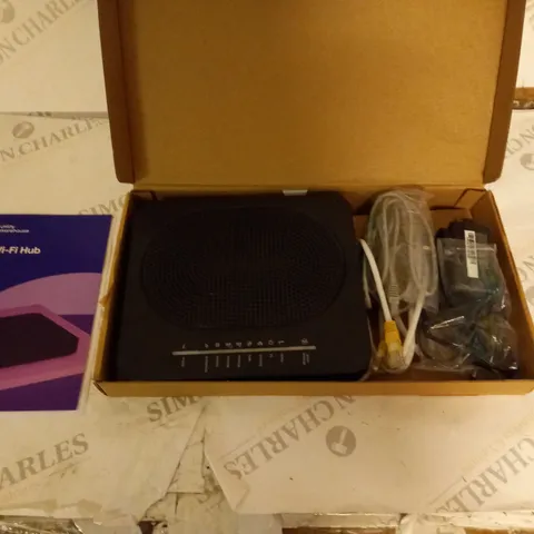 BOXED UTILITY WAREHOUSE WI-FI HUB WITH POWER SUPPLY, CABLES AND MANUAL