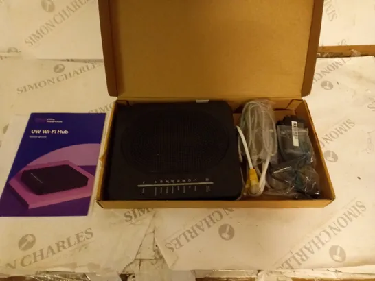 BOXED UTILITY WAREHOUSE WI-FI HUB WITH POWER SUPPLY, CABLES AND MANUAL