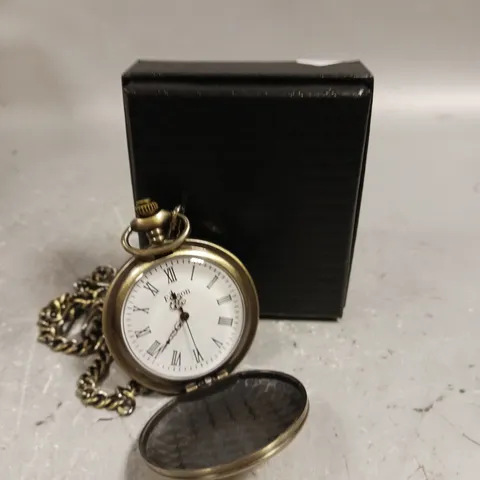 MENS EDISON POCKET WATCH WITH CHAIN