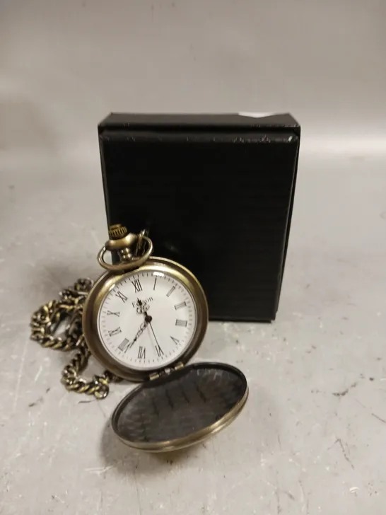 MENS EDISON POCKET WATCH WITH CHAIN