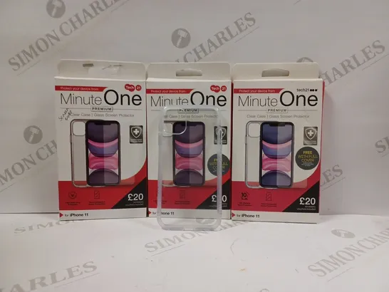 BOX OF APPROX 10 MINUTE ONE IPHONE 11 CLEAR CASES