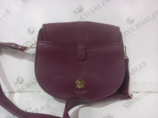 PAUL COSTELLOE TROPHY CROSSBODY BAG IN PURPLE