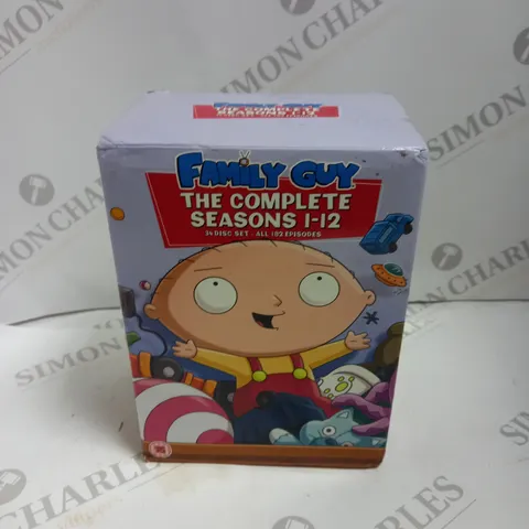 BOXED FAMILY GUY THE COMPLETE SEASONS 1-12, 34 DISC SET 