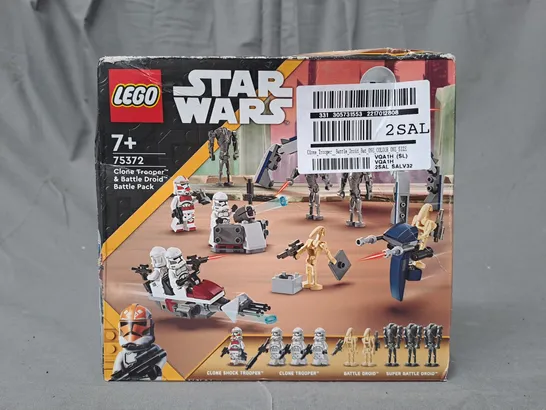 BOXED LEGO STAR WARS 75372 CLONE TROOPER & BATTLE DROID PACK RRP £24.99