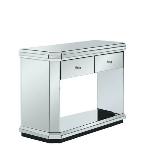 BOXED GRADE 1 PLINTH MIRRORED CONSOLE TABLE (1 BOX)