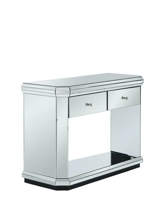 BOXED GRADE 1 PLINTH MIRRORED CONSOLE TABLE (1 BOX) RRP £299.99