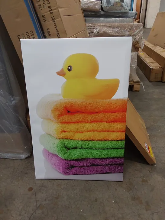 RUBBER DUCK TOWELS BATHROOM CANVAS 