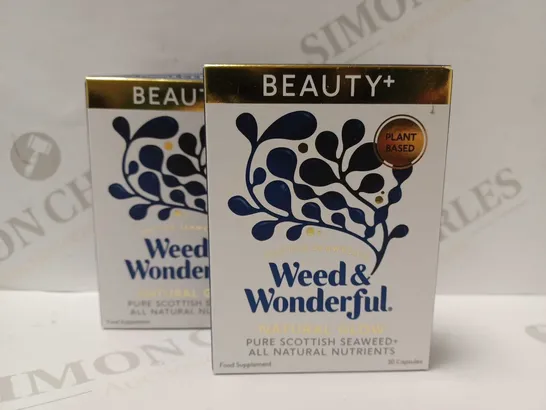 LOT OF 2 X 1 MONTH SUPPLY OF DOCTOR SEAWEED WEED & WONDERFUL BEAUTY+ CAPSULES 