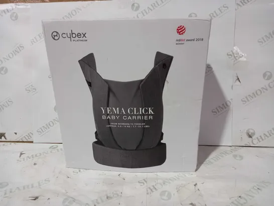 CYBEX PLATINUM YEMA CLICK BABY CARRIER IN BLACK