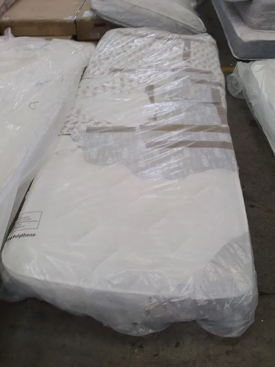 QUALITY BAGGED 2'6" SINGLE NATURAL OPEN COIL MATTRESS 