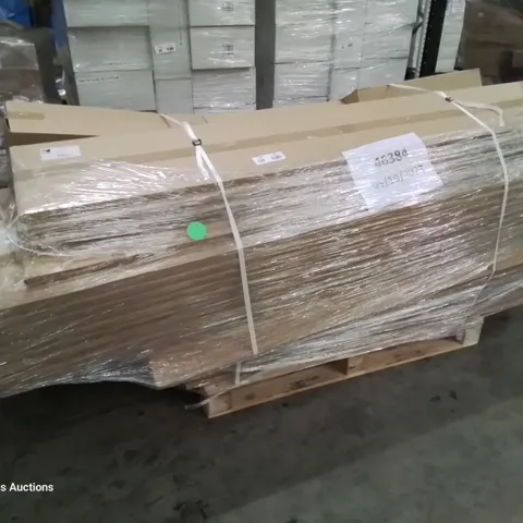 PALLET OF BOXED 2035 × 305 HIGH RISE END PANELS, MATCHING PLINTHS 2500 × 150 × 18mm & 3 TOILET ROLL HOLDERSWHITE & 