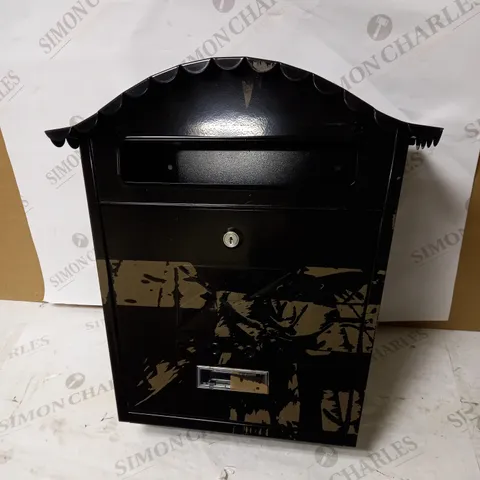 BURG WACHTER BLACK OUTDOOR POST BOX