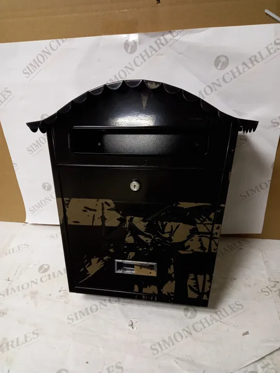 BURG WACHTER BLACK OUTDOOR POST BOX