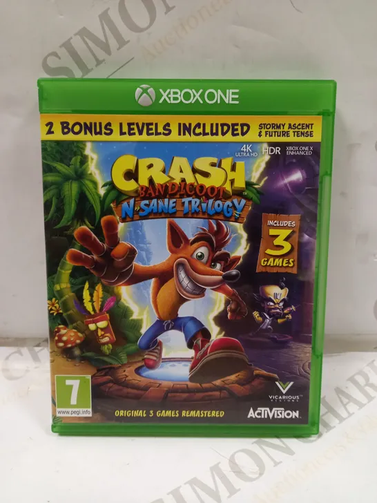 CRASH BANDICOOT N-SANE TRILOGY GAME FOR XBOX ONE