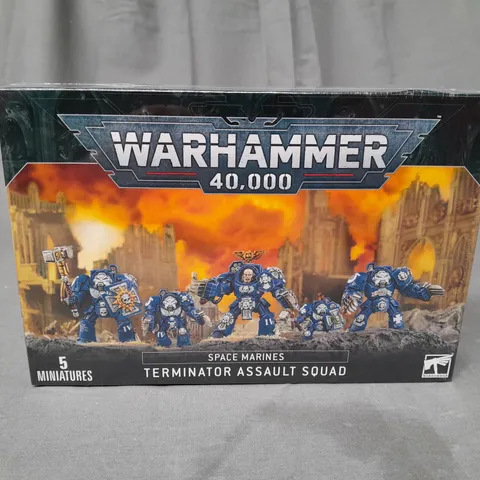 BOXED AND SEALED WARHAMMER 40,000 SPACE MARINES - TERMINATOR ASSAULT SQUAD