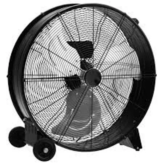 BOXED COSTWAY 24 INCH HIGH-VELOCITY INDUSTRIAL FLOOR FAN WITH WHEELS AND HANDLE