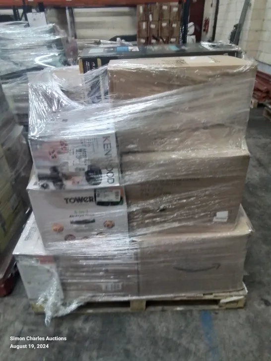 PALLET OF APPROXIMATELY 18 UNPROCESSED RAW RETURN HOUSEHOLD AND ELECTRICAL GOODS TO INCLUDE;