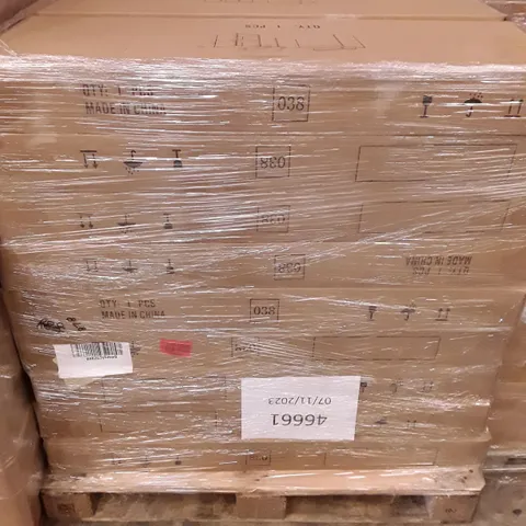 PALLET CONTAINING 18 BOXED L-SHAPED DESKS