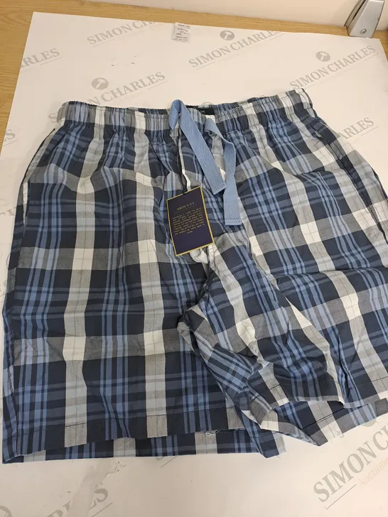 SAVILE ROW CHEQUARED SHORTS SIZE M