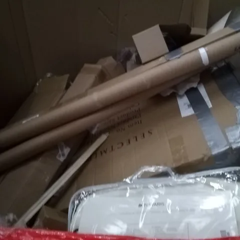 PALLET OF ASSORTED ITEMS INCLUDING SELECTMIRROR HAYWOOD, SINGLE CLOTHES ROD, NAVARIS SNUGGY