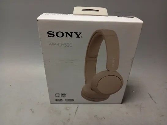 BOXED AND SEALED WH-CH520 HEADPHONES IN BEIGE