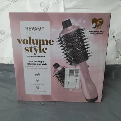 LOT OF 5 BOXED REVAMP VOLUME STYLE 1200W BLOW DRY BRUSHES