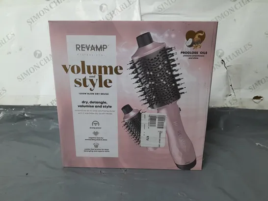 LOT OF 5 BOXED REVAMP VOLUME STYLE 1200W BLOW DRY BRUSHES