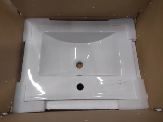 BOXED THIN BASIN IN WHITE - E-8003-60