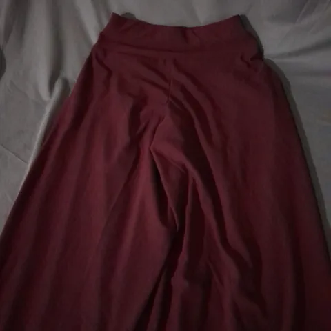 WYNNE LAYERS TROUSERS IN BURGUNDY SIZE S 