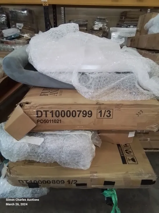 PALLET OF ASSORTED FLAT PACK FURNITURE PARTS