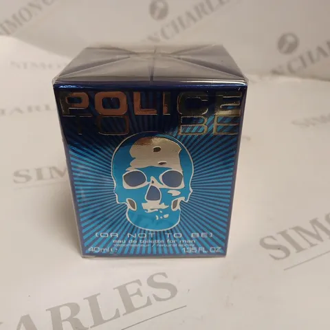 BOXED AND SEALED POLICE TO BE EAU DE TOILETTE 40 ML