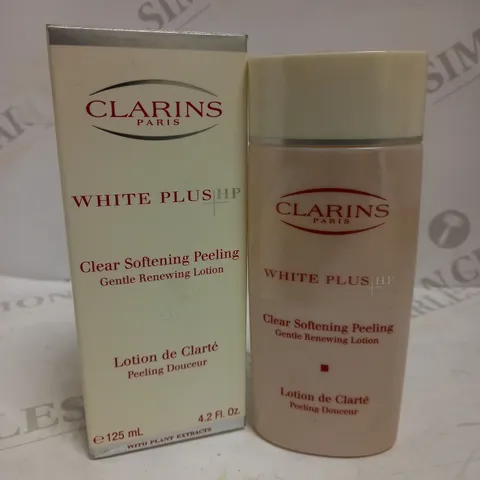 CLARINS WHITE PLUS HP CLEAR SOFTENING PEELING GENTLE RENEWING LOTION 125ML