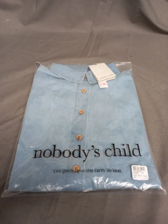 SEALED NOBODYS CHILD JAY SHIRT IN BLUE - UK 10