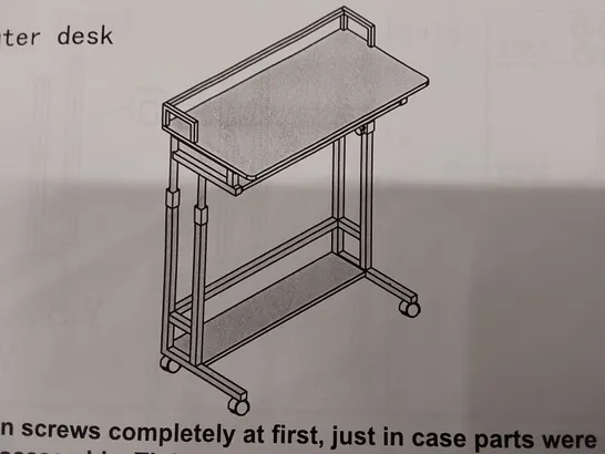 BOXED ADJUSTABLE METAL BASE STANDING DESK (1 BOX)