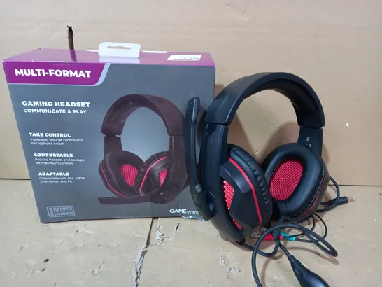 LOT OF 2 GAMEWARE MULTI-FORMAT GAMING HEADSETS