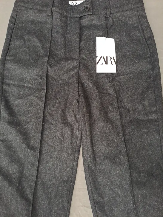 ZARA TROUSERS IN DARK GREY SIZE SMALL