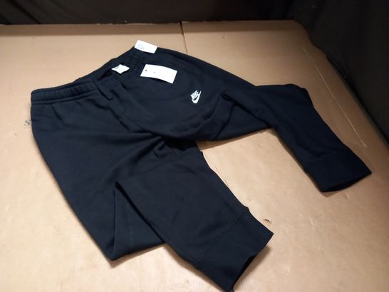 NIKE STANDARD FIT BLACK JOGGERS - L