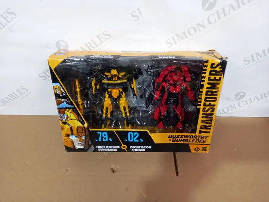 BOXED HASBRO STUDIO SERIES TRANSFORMERS BUZZWORTHY BUMBLEBEE SET